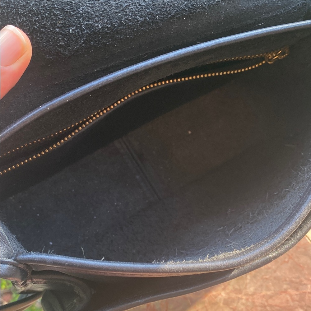🖤🖤Vintage Coach Rambler’s Legacy Crossbody Bag 9061 Black Glove Tanned Leather🖤🖤 - Picture 12 of 17